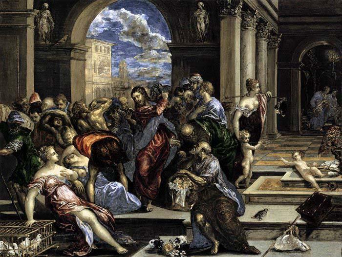 El Greco The Purification of the Temple France oil painting art